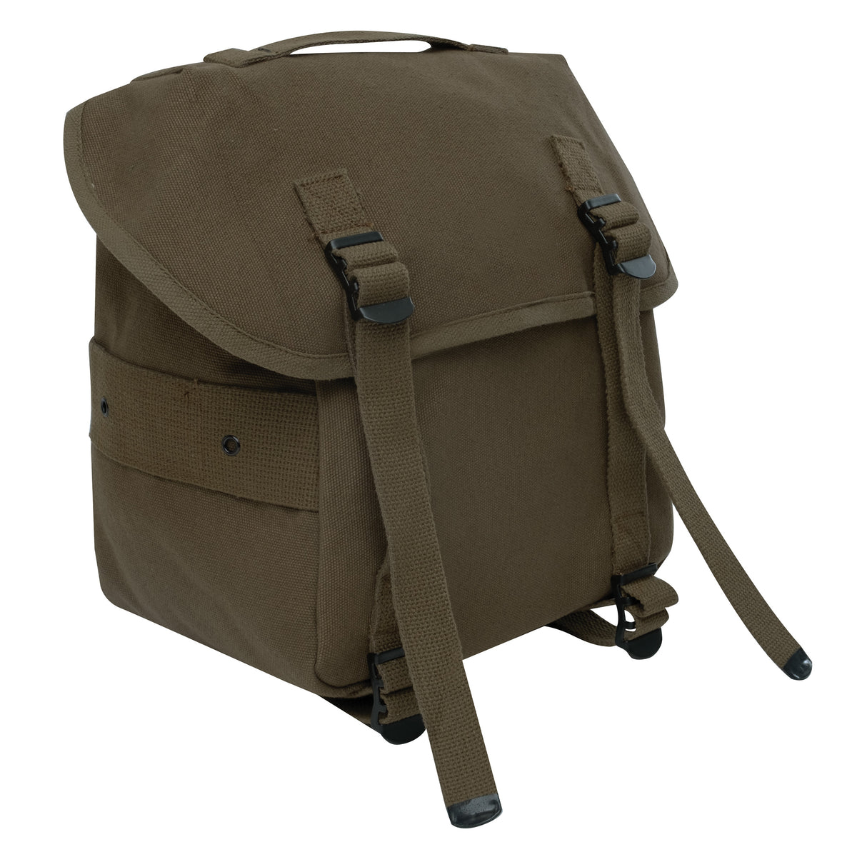 Olive Drab - Heavyweight Cotton Canvas Butt Pack with Alice Clips