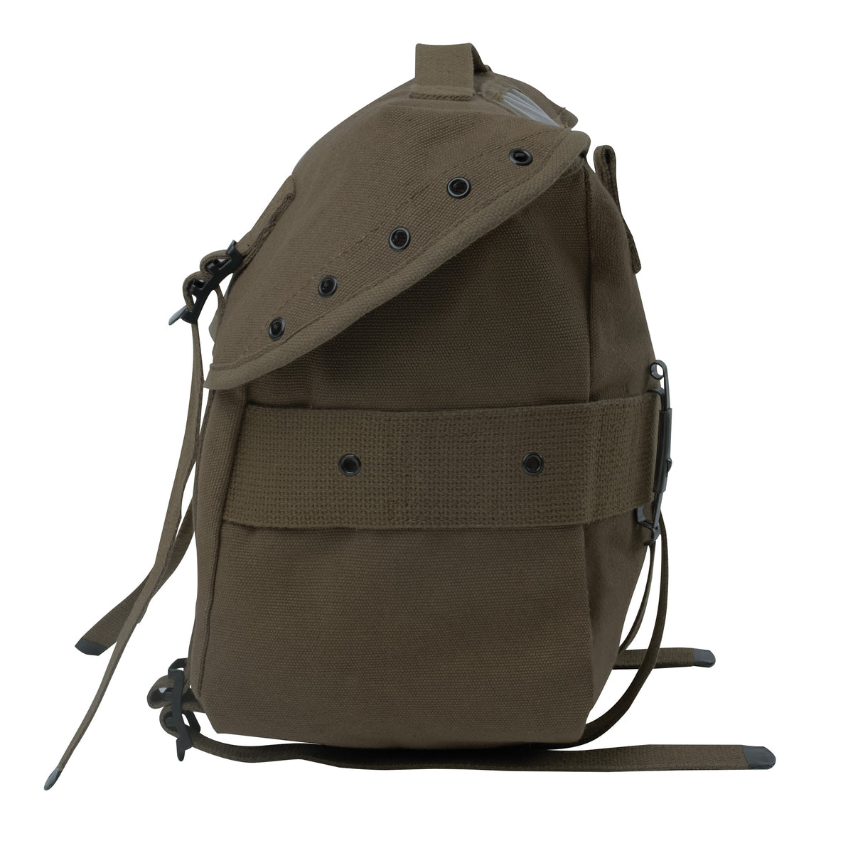 Olive Drab - Heavyweight Cotton Canvas Butt Pack with Alice Clips