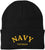 Navy Veteran Embroidered Beanie Hat | USA Military Patriotic 100% Acrylic Winter Knit Cap for Men & Women