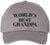World’s Best Grandpa Embroidered Dad Hat Grandpa Gift Father’s Day Classic Baseball Style Cap