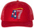 47 USA Flag Hair Top Embroidered Trucker Hat | Support President American Mesh Snapback Unisex Cap
