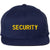 Premium SECURITY Snapback Hat | Small Embroidery Adjustable Flat Bill Cap for Security Officers & Guards