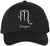 Zodiac Signs Embroidered Baseball Hat | Adjustable Astrology Horoscope Monthly Symbols Designs Structured Cap, Black