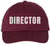 Director Embroidered Baseball Cap | Adjustable 100% Cotton Unisex Dad Hat | Casual Military Style Hat