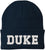 DUKE Embroidered Beanie Hat Knit Cuffed Winter Cap Skull Cap
