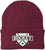 Hockey Embroidered Beanie | Winter Knit Skull Cap with Hockey Graphic | Warm Cuffed Hat for Men & Women