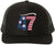 47 USA Flag Hair Top Embroidered Trucker Hat | Support President American Mesh Snapback Unisex Cap