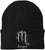 Zodiac Signs Embroidered Beanie | Acrylic Warm Skull Astrology Horoscope Monthly Symbols Designs Watch Cap, Black