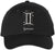 Zodiac Signs Embroidered Baseball Hat | Adjustable Astrology Horoscope Monthly Symbols Designs Structured Cap, Black
