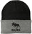 Maine Moose Embroidered Beanie Cap | USA Wildlife Graphic Warm Winter Knit 100% Acrylic Outdoor Adventure Hat