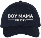 Boy Mama or Girl Mama Est 2026 Cap – Embroidered Mom Gift Hat – 100% Cotton Adjustable