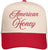 American Honey Hat - Two-Toned Embroidered Baseball Cap, Snapback Country Style for Men and Women