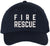 Fire Rescue Embroidered Baseball Cap | Firefighter Fire Dept. First Responder Structured Hat