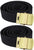 Nylon Web Belt Reversible Heavy Duty Tactical Military Waist Webbed Belt with Metal Slider Buckle