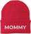 Mommy Embroidered Beanie | Bold Acrylic Knit Winter Hat | Casual Mother's Day Skull Cap Trendy Statement Mom Hat