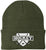 Hockey Embroidered Beanie | Winter Knit Skull Cap with Hockey Graphic | Warm Cuffed Hat for Men & Women
