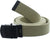 ARMYU Military Web Belt Reversible Cotton Canvas Army Camo & Solid Belts with Black Buckle 54