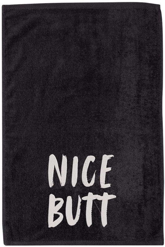 Nice Butt Embroidered 100% Cotton Hemmed Edges Funny Hand Towel