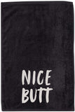 Nice Butt Embroidered 100% Cotton Hemmed Edges Funny Hand Towel