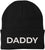 Daddy Embroidered Beanie | Bold Acrylic Knit Winter Hat | Casual Father's Day Skull Cap for Dad