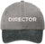 Director Embroidered Baseball Cap | Two Tone 100% Cotton Military Style Adjustable Unisex Hat