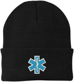 EMS EMT Emergency Medical Star of Life Embroidered Knit Winter Acrylic Unisex Watch Cap Hat
