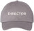 Director Embroidered Baseball Cap | | Adjustable Cotton Dad Hat for Men & Women, Military Inspired Style