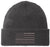 Thermal Knit Grid Watch Cap with Embroidered US American Flag, USA Tactical Beanie Winter Hat