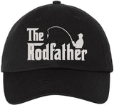The Rodfather Embroidered Fishing Baseball Cap Funny Fisherman Dad Hat Gift