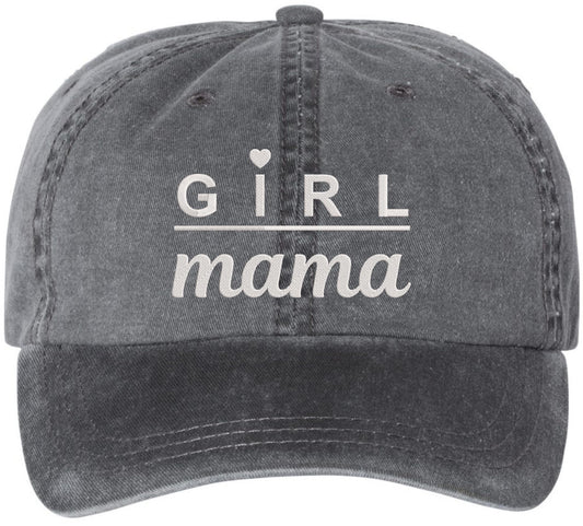 Girl mama Embroidered Baseball Cap Heart Detail Motherhood Daughter Pride Adjustable Dad Hat