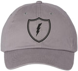 Shield Lightning Bolt Embroidered Baseball Cap USA Military Inspired Tactical Adjustable Dad Hat