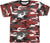 Tactical Camouflage T-Shirt Army Fashion Color Camo Military Crewneck Short Sleeve Top Tee Shirt