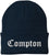 Compton Embroidered Beanie Knit Watch Skull Cap with Old English Letters | Warm Winter Hat