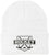 Hockey Embroidered Beanie | Winter Knit Skull Cap with Hockey Graphic | Warm Cuffed Hat for Men & Women