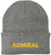Admiral Embroidered Beanie | USA Military Navy Inspired Warm 100% Acrylic Winter Knit Hat for Men & Women