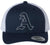 Classic A Letter Embroidered Trucker Hat | Old English Alphabet Adjustable Snapback Unisex Casual Meshback Cap