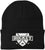 Hockey Embroidered Beanie | Winter Knit Skull Cap with Hockey Graphic | Warm Cuffed Hat for Men & Women