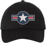 USA Military Star Embroidered Dad Hat | Patriotic Tactical Style 100% Cotton Adjustable Unisex Baseball Cap