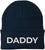 Daddy Embroidered Beanie | Bold Acrylic Knit Winter Hat | Casual Father's Day Skull Cap for Dad