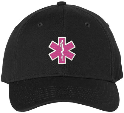 EMS EMT Emergency Medical Star of Life Embroidered Adjustable 100% Cotton Unisex Baseball Cap Hat