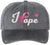 Hope Pink Ribbon Embroidered Dad Hat | Breast Cancer Awareness Heart Design Vintage Baseball Cap
