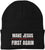 Make Jesus First Again Embroidered Beanie | MAGA Style Warm Knit Winter Skull Cap Religious Christian Hat