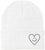 Heart Smiley Face Love Embroidered Beanie | Knit Warm Skull Cap Acrylic Hat Cute Gift for Boyfriend, Girlfriend & Loved Ones