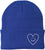 Heart Smiley Face Love Embroidered Beanie | Knit Warm Skull Cap Acrylic Hat Cute Gift for Boyfriend, Girlfriend & Loved Ones
