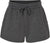 Women's Fleece Lined Sweat Shorts Lightweight Wave Wash Classic Fit with Elastic Waistband, Lounge Short