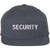 Premium SECURITY Snapback Hat | Small Embroidery Adjustable Flat Bill Cap for Security Officers & Guards
