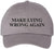 Make Lying Wrong Again Embroidered Dad Hat | Funny Political Adjustable Baseball Cap for Men & Women