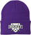 Hockey Embroidered Beanie | Winter Knit Skull Cap with Hockey Graphic | Warm Cuffed Hat for Men & Women