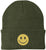 Smiiley Face Embroidered Beanie Hat | 100% Acrylic Knitted Winter Unisex Skull Cap