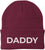 Daddy Embroidered Beanie | Bold Acrylic Knit Winter Hat | Casual Father's Day Skull Cap for Dad